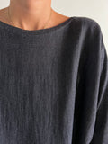 Maxi maglione pura lana grigio scuro