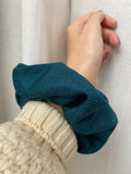 Scrunchie di lana ottanio
