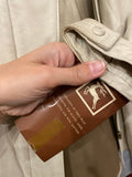 Giacca di pelle beige