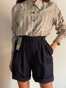 Pantaloncino blu con pince