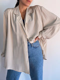 Camicia grigio perla
