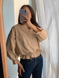 Camicia Gilbi di Tommy Hilfiger a righe beige