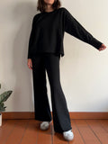 Pantalone di lana nero