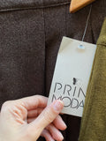Pantaloni tripla pince marroni