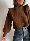 PRE ORDINE • Maglione manica speciale cioccolato