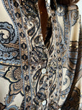 Camicia taglio maschile marroncina