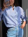 Camicia Ralph Lauren a righe blu