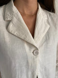 Giacchina bianca di lino
