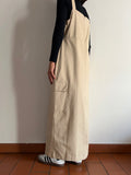 Abito salopette beige
