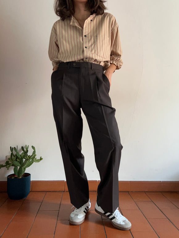 Pantalone maschile marrone scuro 2