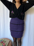 Cardigan nero con ricami