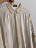 Camicia panna trama ton sur ton