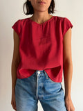 Maglietta cupro rossa