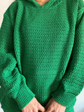 PRE ORDINE • Felpa crochet verde