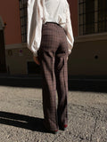 Pantalone principe di Galles marrone