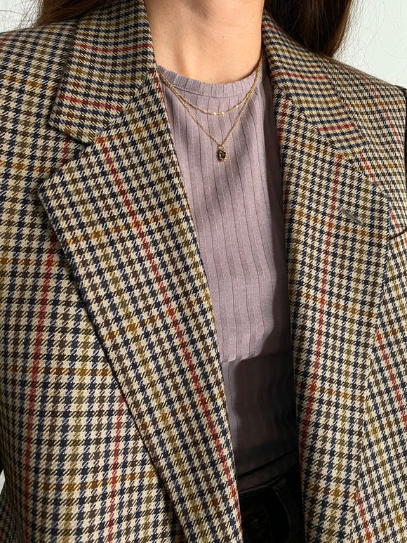 Blazer a quadretti colorati