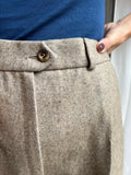 Pantalone di lana beige