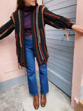PRE ORDINE • Maxi cardigan con frange nero