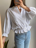 Camicia Gilbi bianca a quadri Ralph Lauren