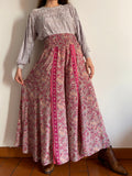 Maxi panta palazzo indiano violetto
