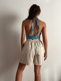 Pantaloncino panna con coulisse