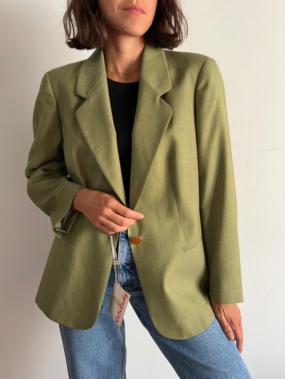 Blazer pistacchio principe di Galles