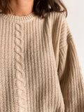 Maglione oversize beige