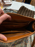 Borsa nera e cuoio