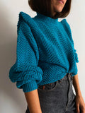 Maglione manica speciale smeraldo