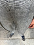 Pantalone di lino pied de poule