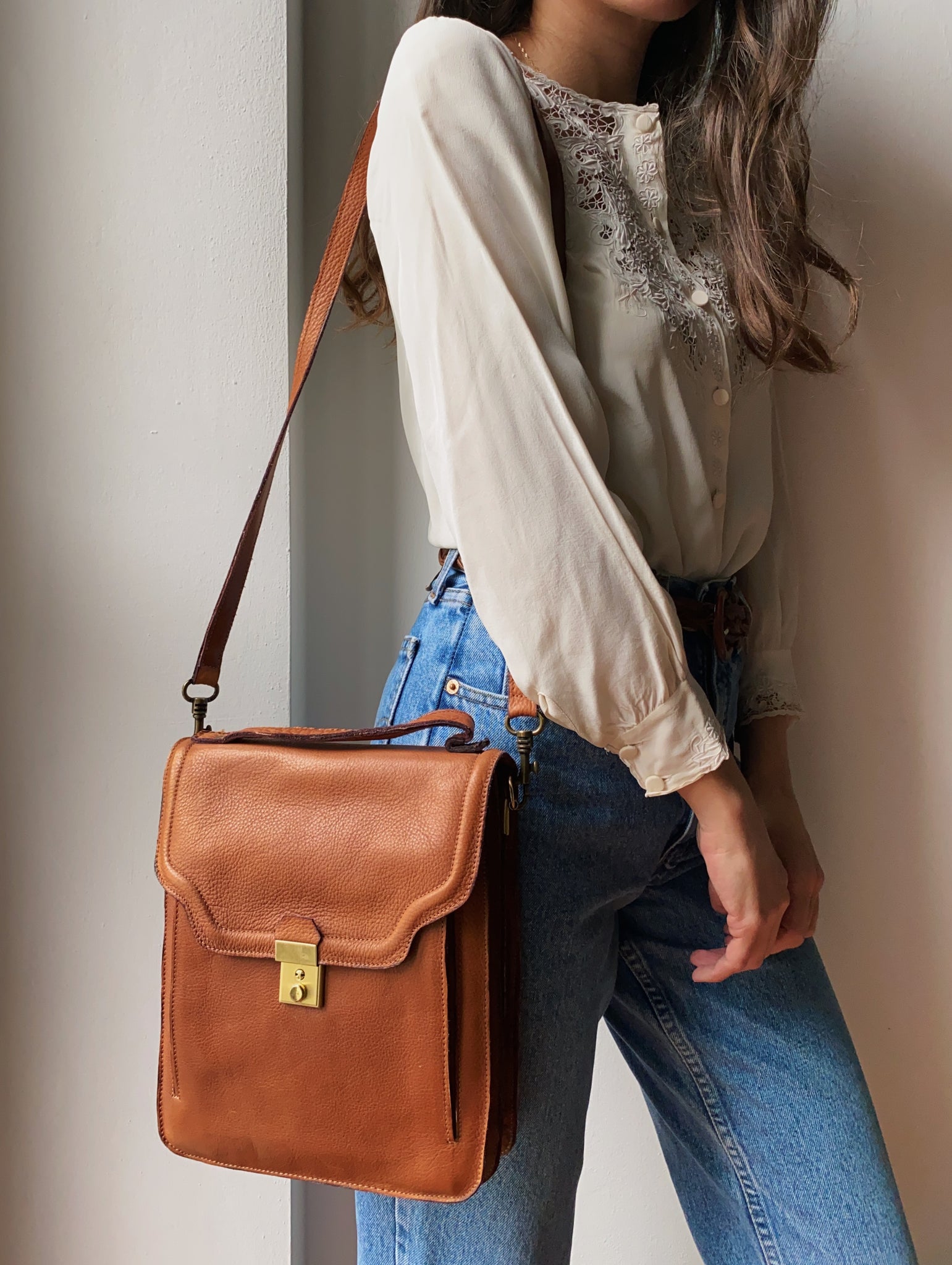 Borsa postina best sale cuoio