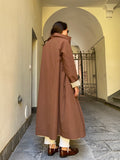 Trench scampanato double-face