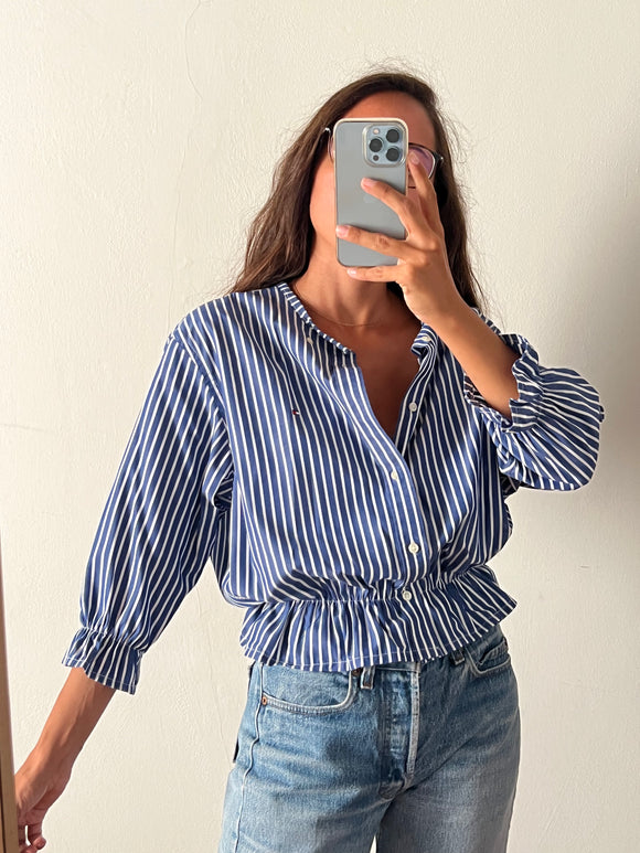 Camicia Gilbi righe blu Tommy Hilfiger