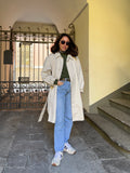 Trench maschile beige chiaro