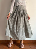 Gonna ampia grigia paisley