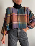 PRE ORDINE • Maglioncino handmade in lana tartan multicolor