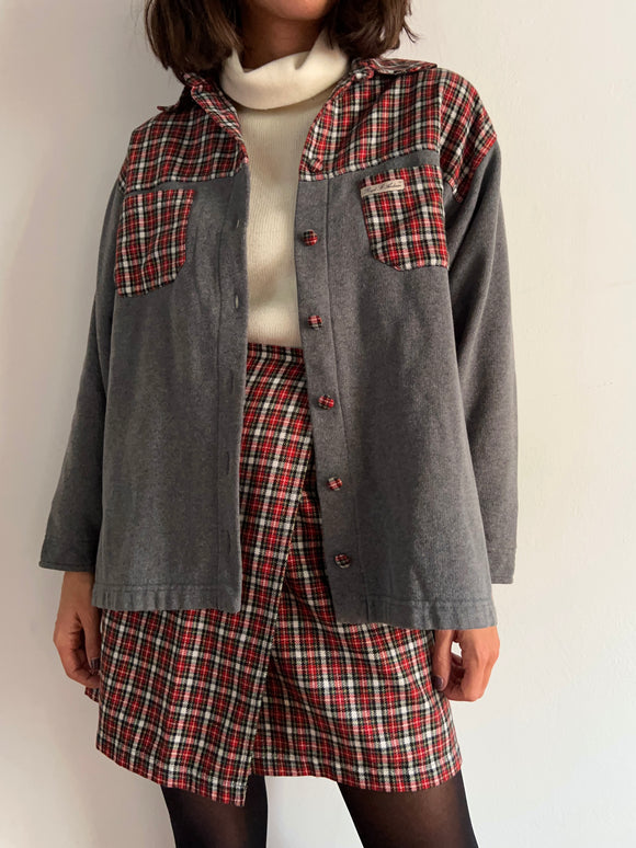 Completo tartan e grigio