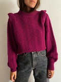 PRE ORDINE • Maglione manica speciale ciclamino