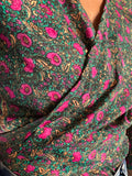 Camicia indiana incrociata fiorellini