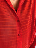 Camicia rossa rigata