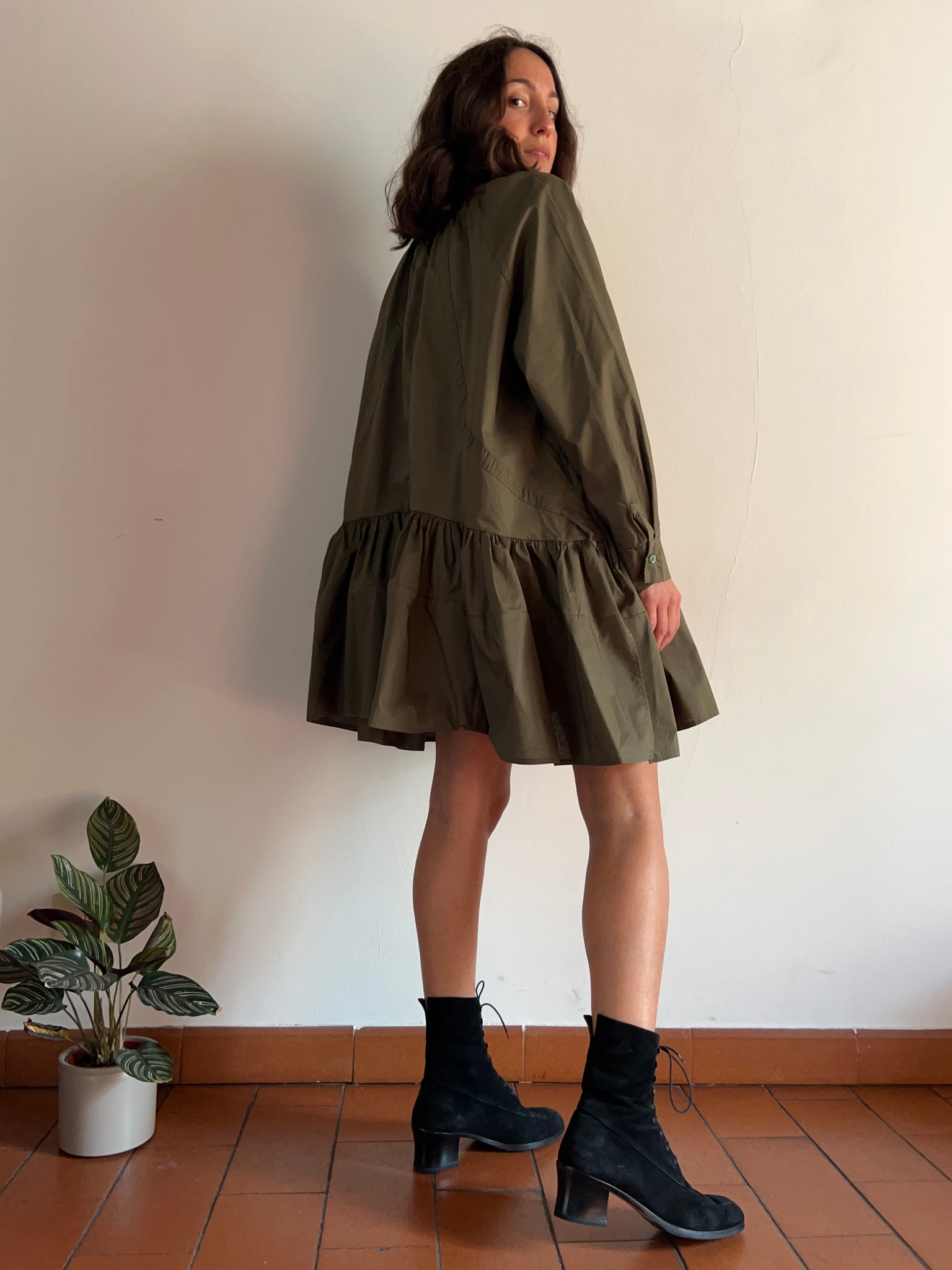 Chemisier verde militare shop