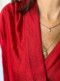 Camicia rossa incrociata