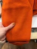 Cardigan arancione pura lana