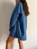 PRE ORDINE • Camicia denim luccicante