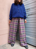 SCONTO! Completo tartan con lilla