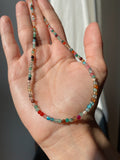 Collana perline multicolor