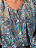 Camicia indiana verde acqua