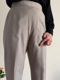 Pantalone di lana beige