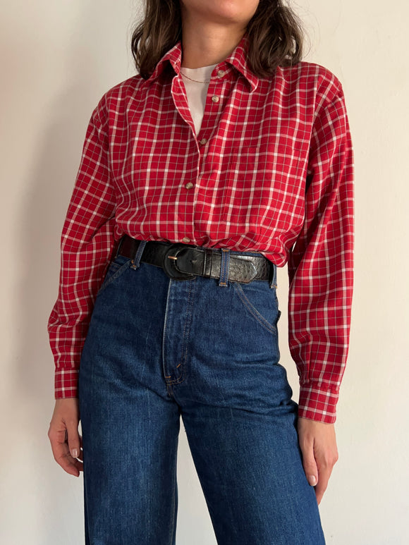 Camicia tartan rossa