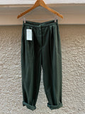 Pantaloni taglio maschile verde bosco